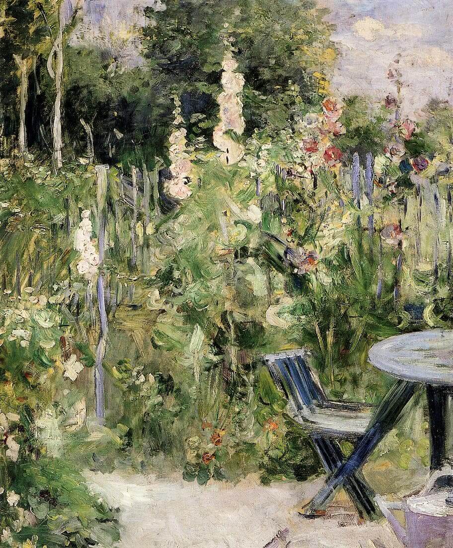 “Roses Trémières” oleh Berthe Morisot