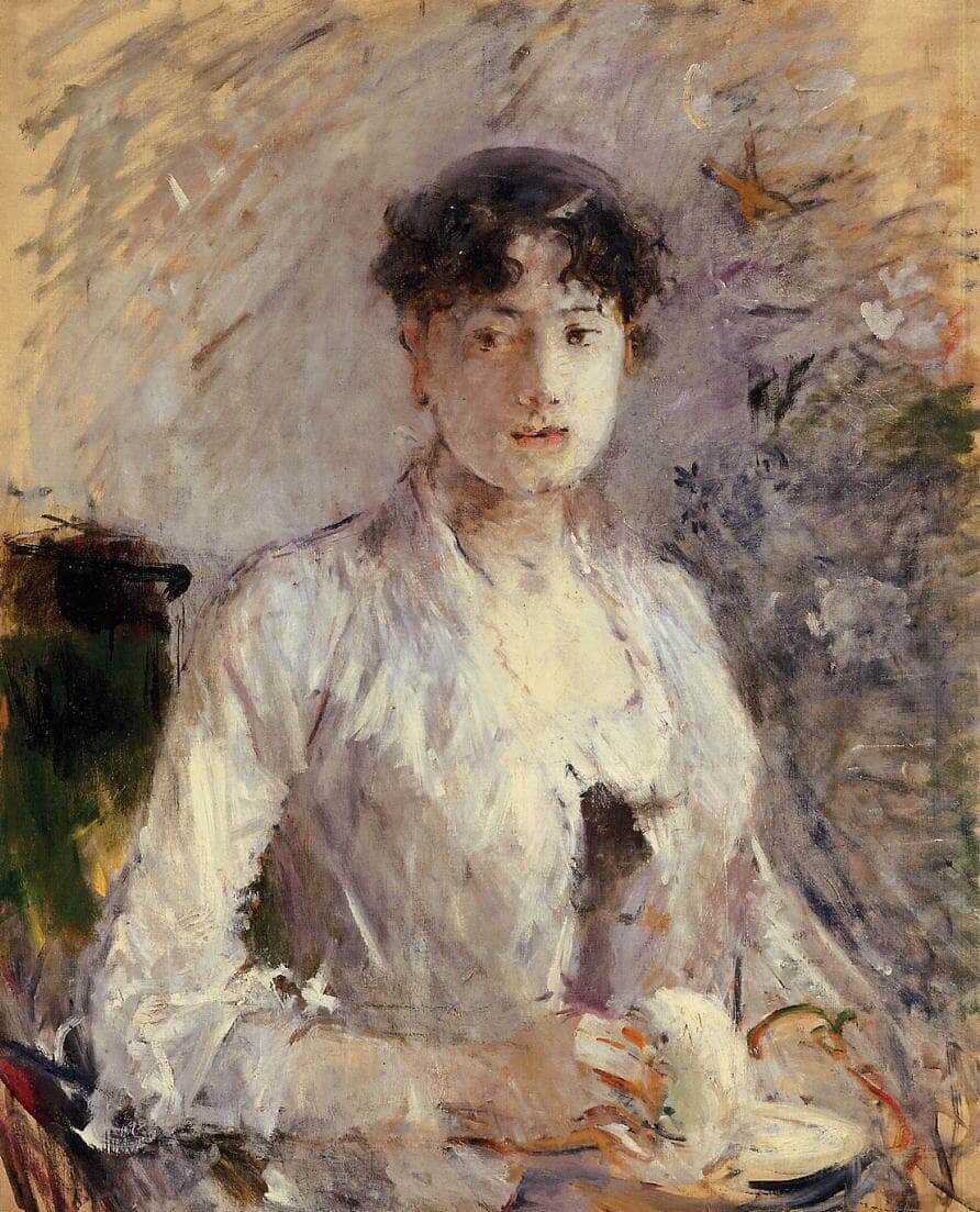 “Young Woman in Mauve” oleh Berthe Morisot